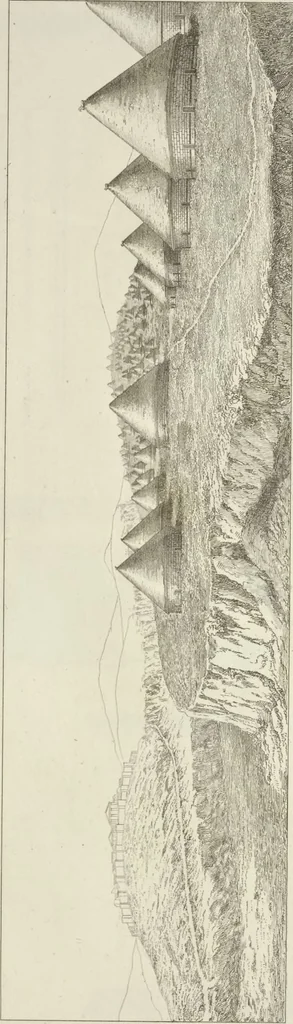 An illustration from L'architettura antica descritta e dimostrata coi monumenti ... : opera divisa in tre sezioni risguardanti la storia, la teorica, e le pratiche dell' architettura egiziana, greca e romana, 1830, leaf 336