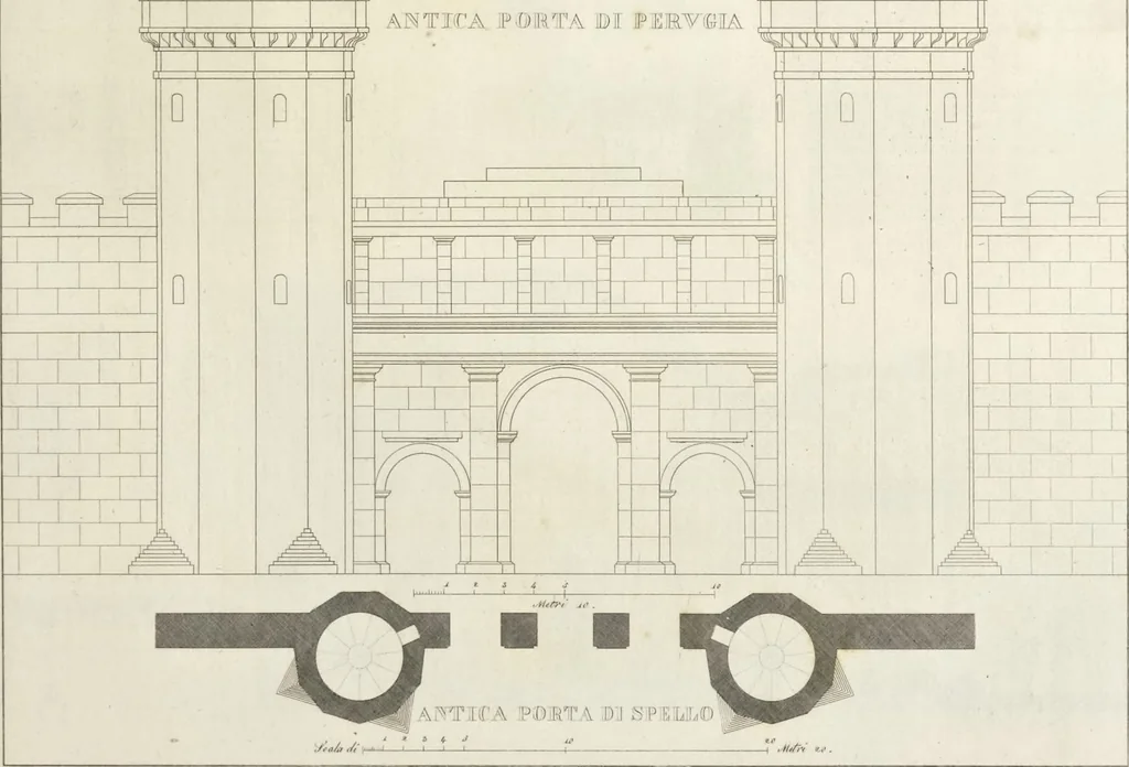An illustration from L'architettura antica descritta e dimostrata coi monumenti ... : opera divisa in tre sezioni risguardanti la storia, la teorica, e le pratiche dell' architettura egiziana, greca e romana, 1830, leaf 34