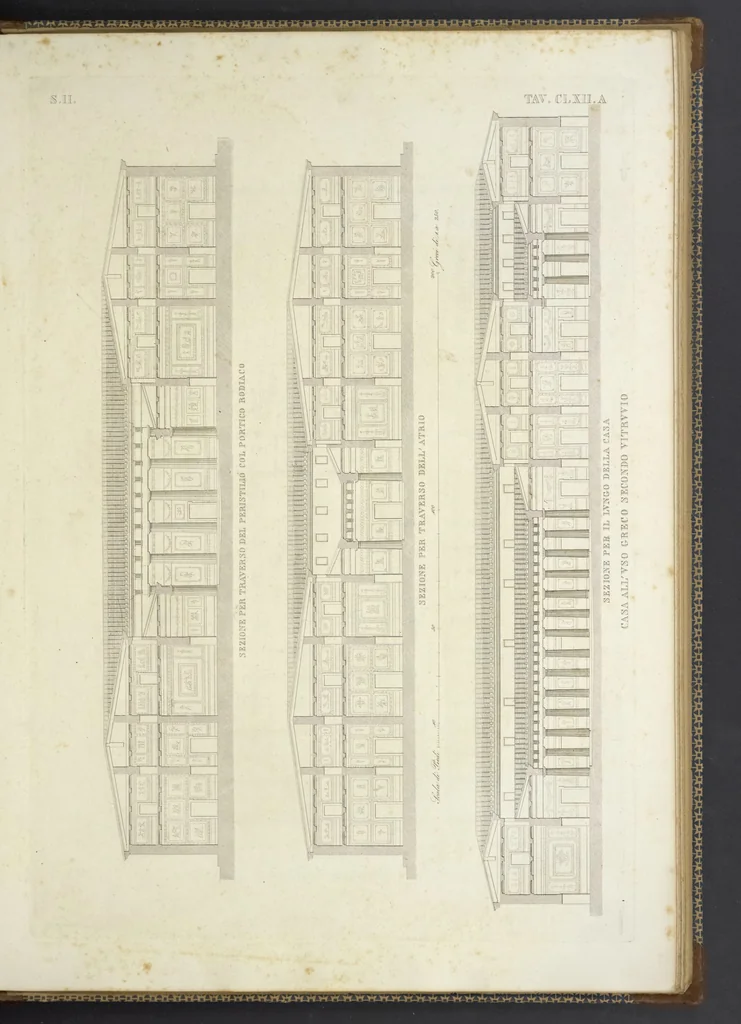 An illustration from L'architettura antica descritta e dimostrata coi monumenti ... : opera divisa in tre sezioni risguardanti la storia, la teorica, e le pratiche dell' architettura egiziana, greca e romana, 1830, leaf 356