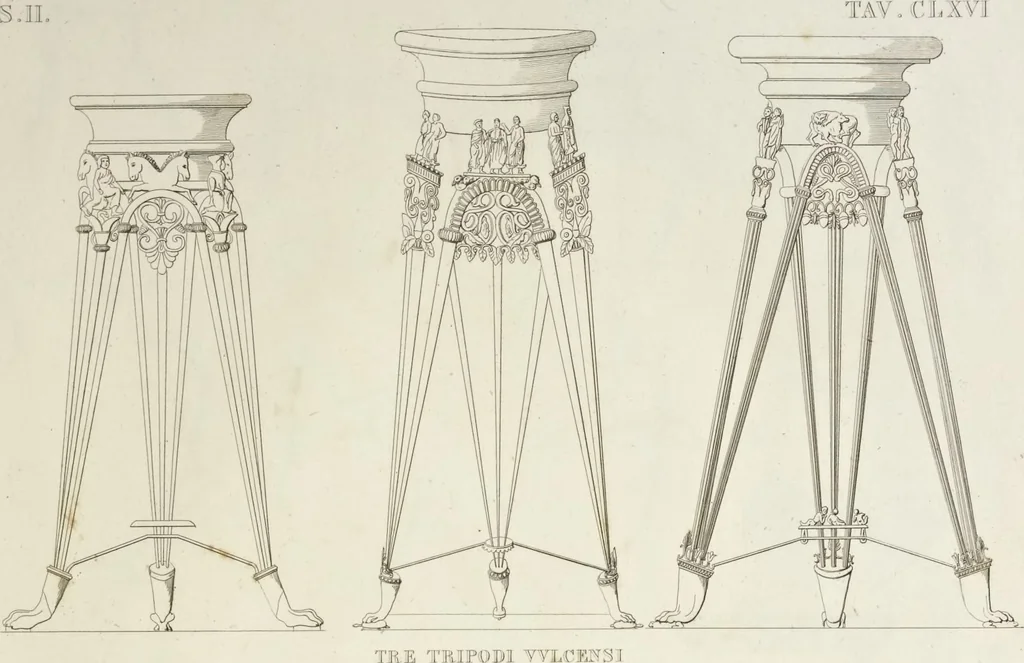 An illustration from L'architettura antica descritta e dimostrata coi monumenti ... : opera divisa in tre sezioni risguardanti la storia, la teorica, e le pratiche dell' architettura egiziana, greca e romana, 1830, leaf 366