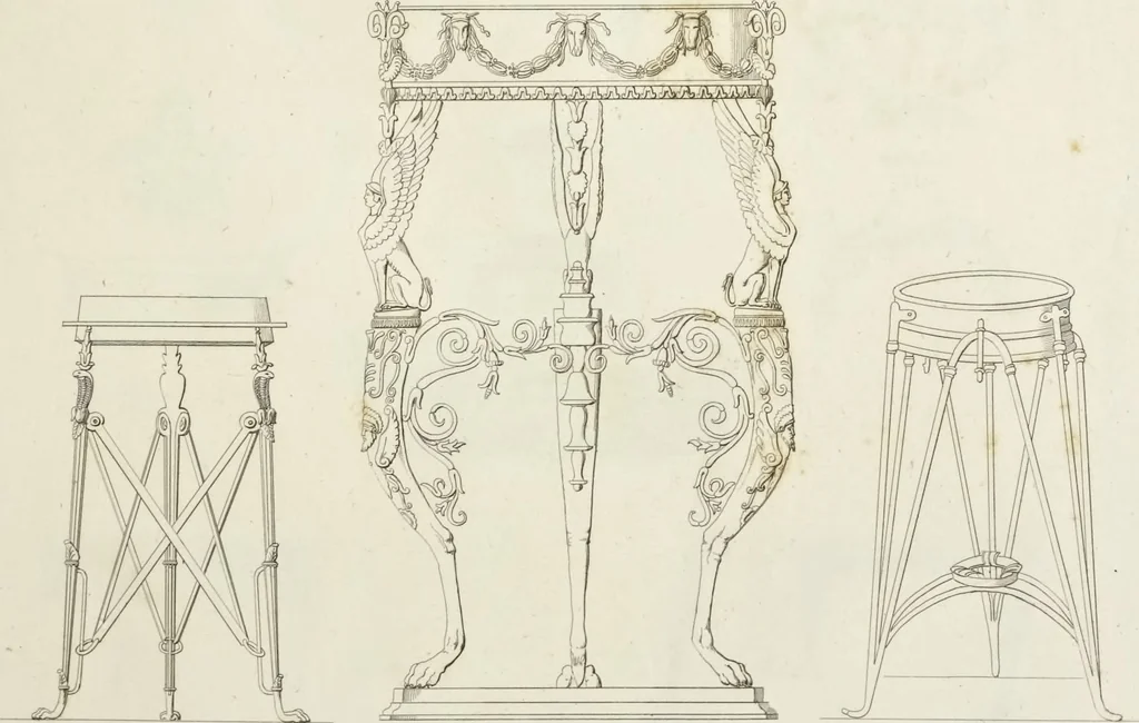 An illustration from L'architettura antica descritta e dimostrata coi monumenti ... : opera divisa in tre sezioni risguardanti la storia, la teorica, e le pratiche dell' architettura egiziana, greca e romana, 1830, leaf 366