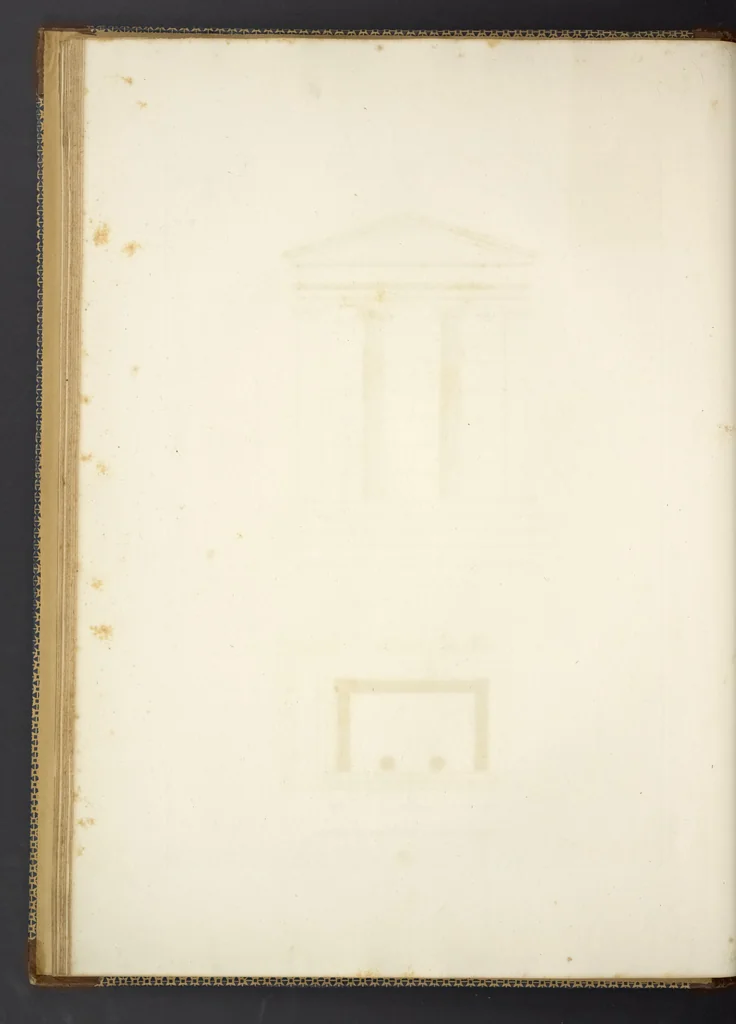 An illustration from L'architettura antica descritta e dimostrata coi monumenti ... : opera divisa in tre sezioni risguardanti la storia, la teorica, e le pratiche dell' architettura egiziana, greca e romana, 1830, leaf 39