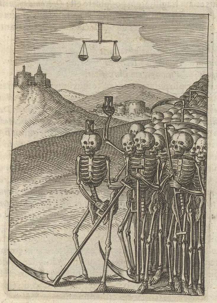 An illustration from Viridarium hieroglyphico-morale : in quo virtutes et vitia atqve mores huius aevi secundum tres ordines hierarchicos -- ecclesiasticum, politicum, oeconomicum ... explicantur : & non tantum dictis & exemplis historiarum veterum ac recentium, ex sacris scripturis, sanctis patribus, seu dd. Ecclesiae, poetis, philosophis, historicis cum christianorum tum gentilium, sed etiam artificiosissimis eiconibus hieroglyphicis illustrantur ..., 1619, leaf 173