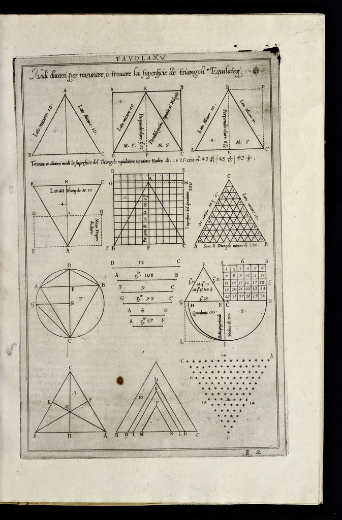 An illustration from La geometria prattica di Gio. Pomodoro venetiano, 1624, leaf 42
