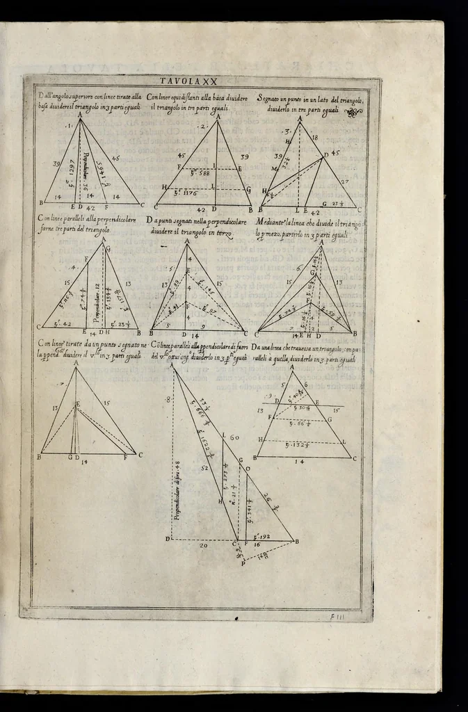An illustration from La geometria prattica di Gio. Pomodoro venetiano, 1624, leaf 52