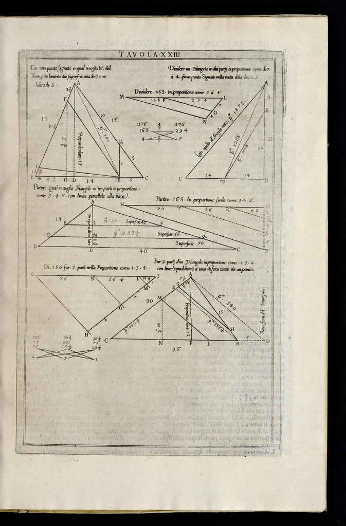 An illustration from La geometria prattica di Gio. Pomodoro venetiano, 1624, leaf 58