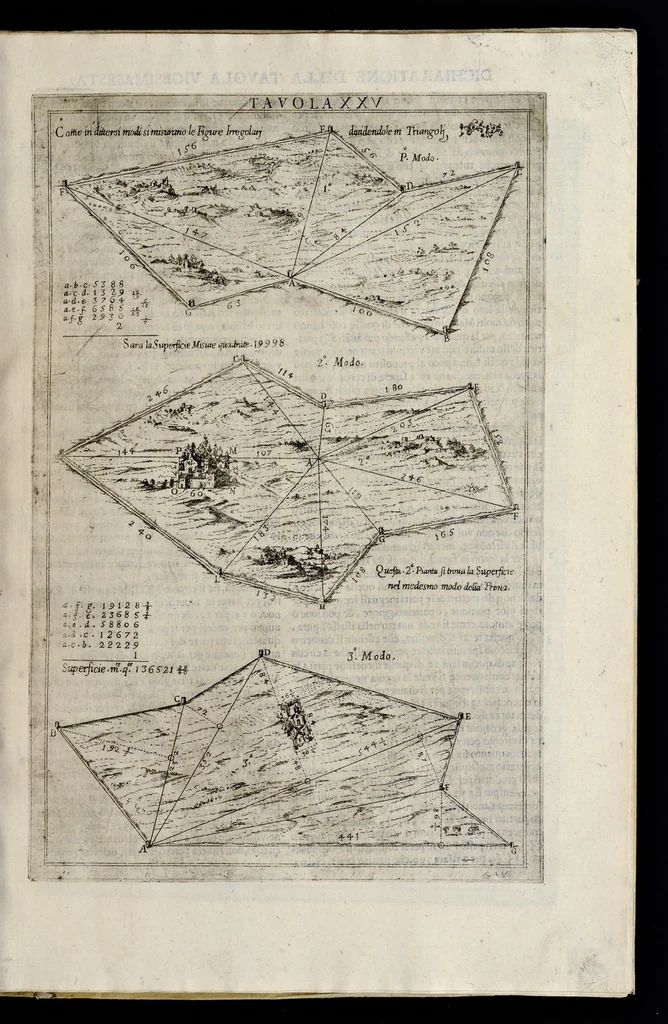 An illustration from La geometria prattica di Gio. Pomodoro venetiano, 1624, leaf 62