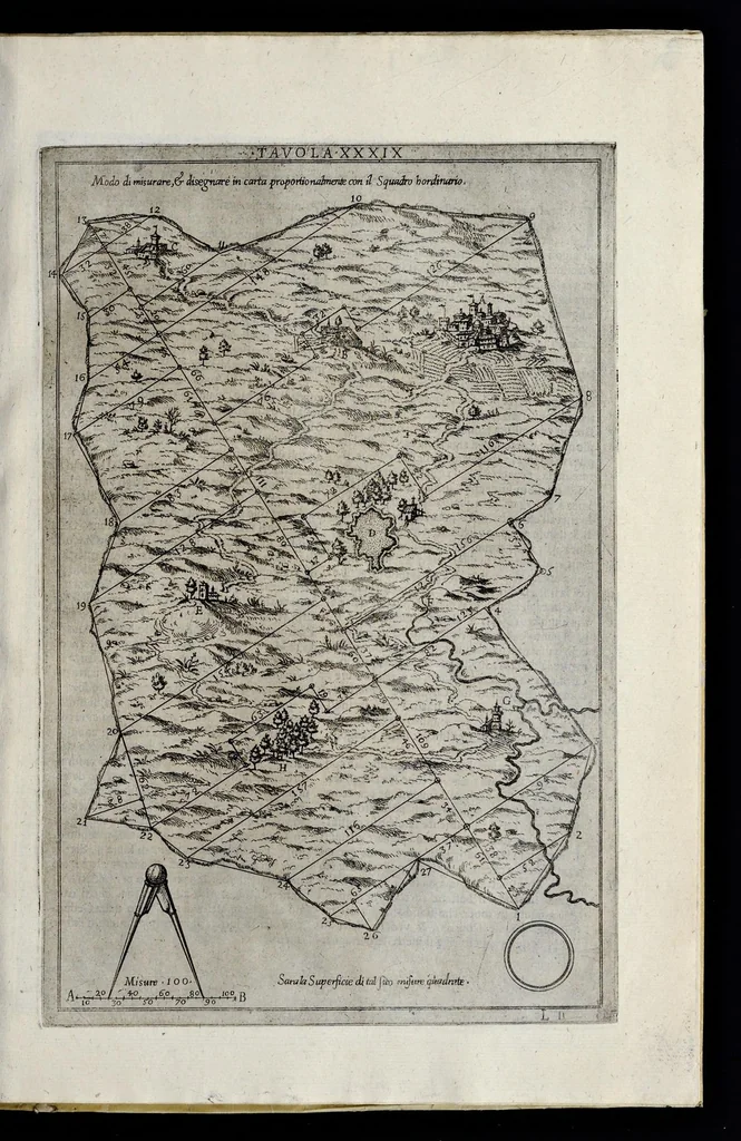 An illustration from La geometria prattica di Gio. Pomodoro venetiano, 1624, leaf 90