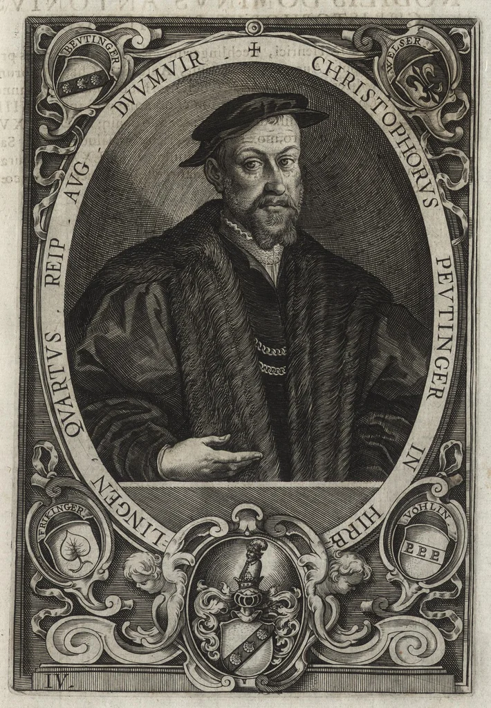 An illustration from Imp. Caes. Caroli V. S.A. decreto et auspicijs inclytae Reip. Augustanae Vincelic. ab anno P.C.N. MDXLVIII praefecti IIviri [duumviri], a Luca Kiliano ciue Augustano chalcographicis formis expressi MDCXXIV, 1624, leaf 18