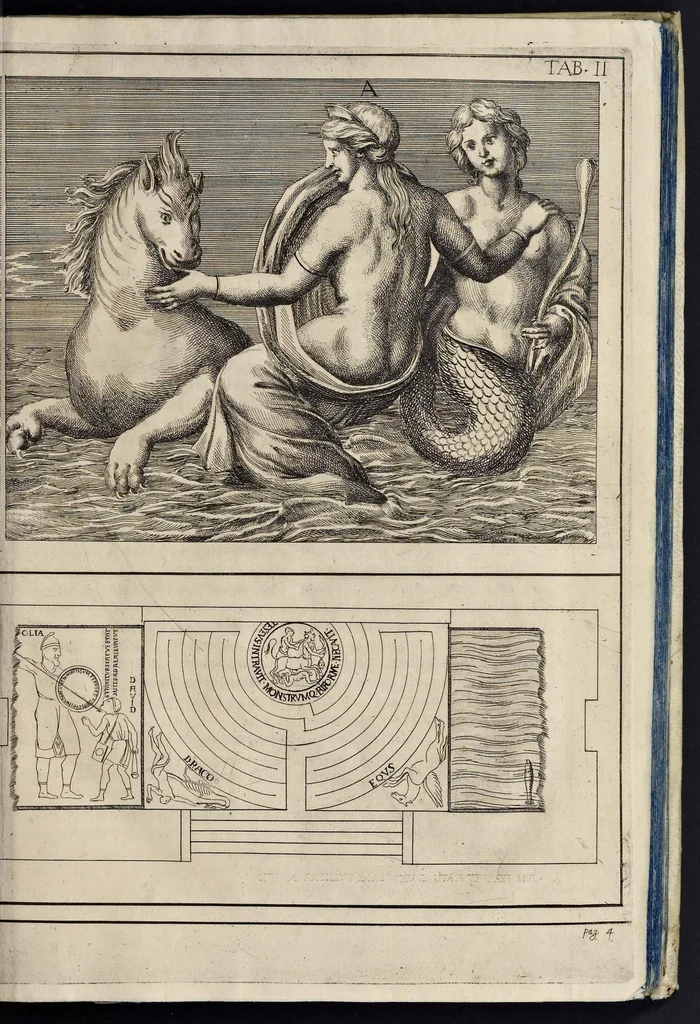 An illustration from Vetera monimenta : in quibus praecipuè musiva opera sacarum profanarumque aedium structura, ac nonnulli antiqui ritus, dissertatiobus, iconibusque illustrantur, 1690, leaf 30