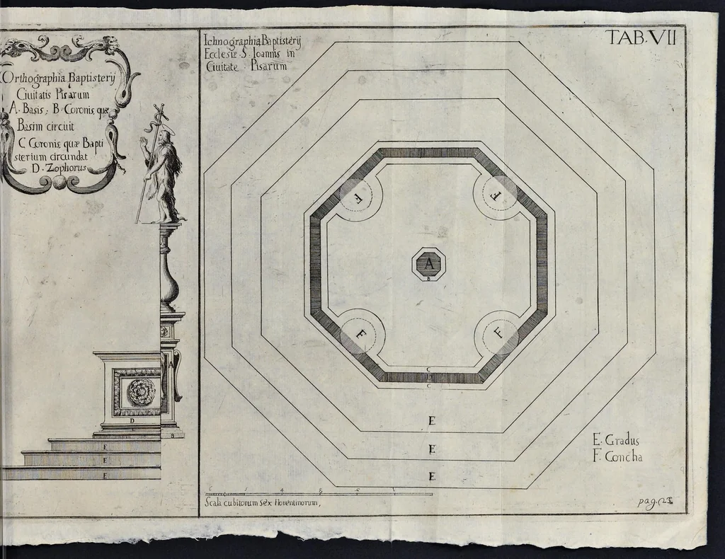 An illustration from Vetera monimenta : in quibus praecipuè musiva opera sacarum profanarumque aedium structura, ac nonnulli antiqui ritus, dissertatiobus, iconibusque illustrantur, 1690, leaf 58