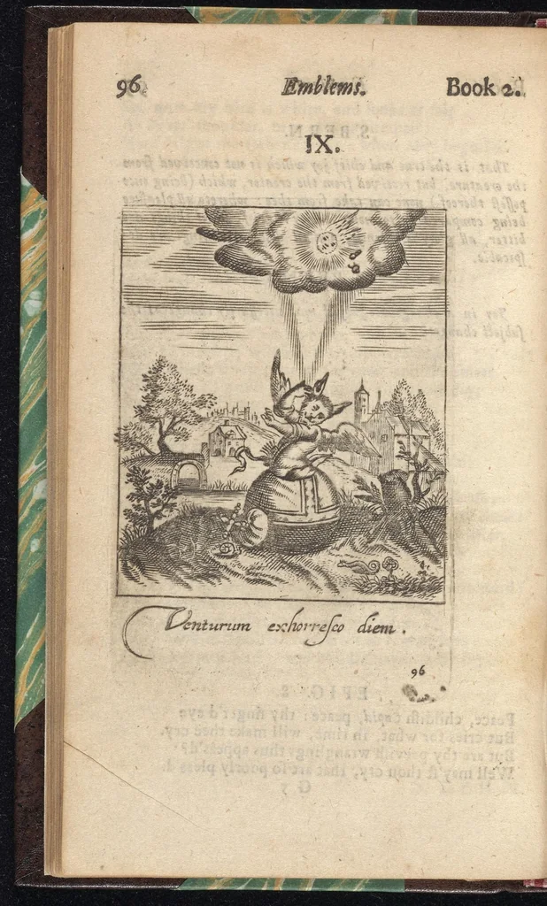 An illustration from Emblems, divine and moral ; together with Hieroglyphicks of the life of man, 1718, leaf 109