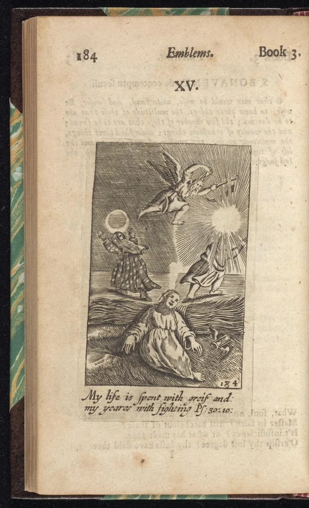 An illustration from Emblems, divine and moral ; together with Hieroglyphicks of the life of man, 1718, leaf 197