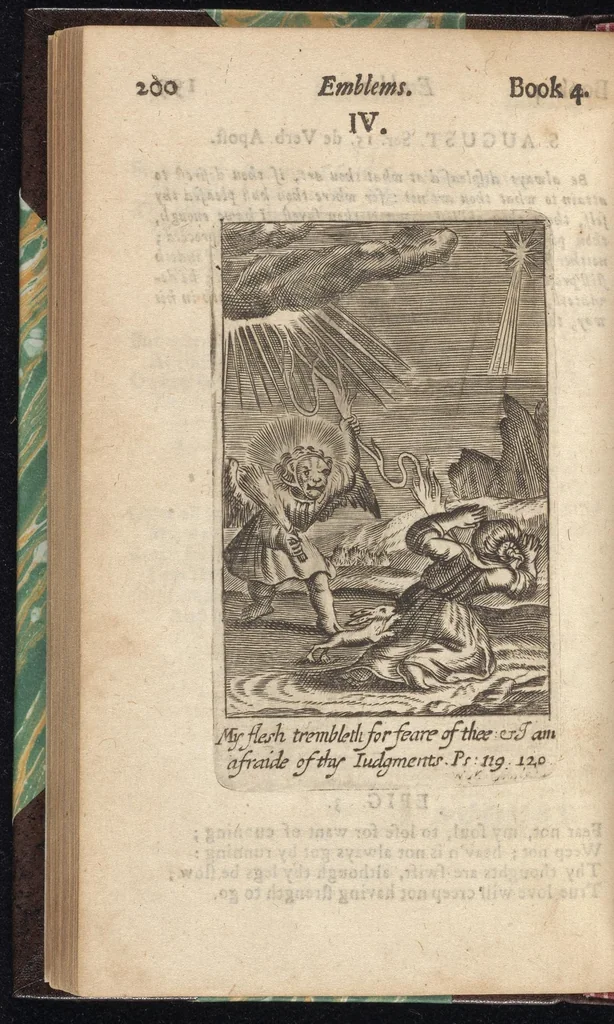 An illustration from Emblems, divine and moral ; together with Hieroglyphicks of the life of man, 1718, leaf 213