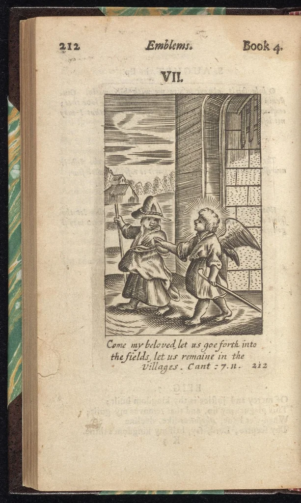 An illustration from Emblems, divine and moral ; together with Hieroglyphicks of the life of man, 1718, leaf 225