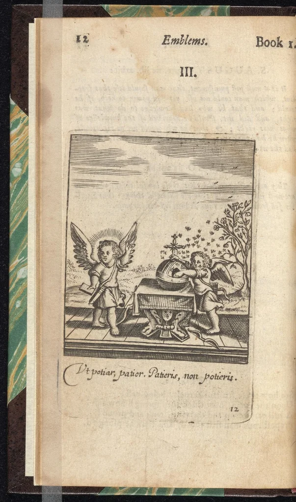 An illustration from Emblems, divine and moral ; together with Hieroglyphicks of the life of man, 1718, leaf 25