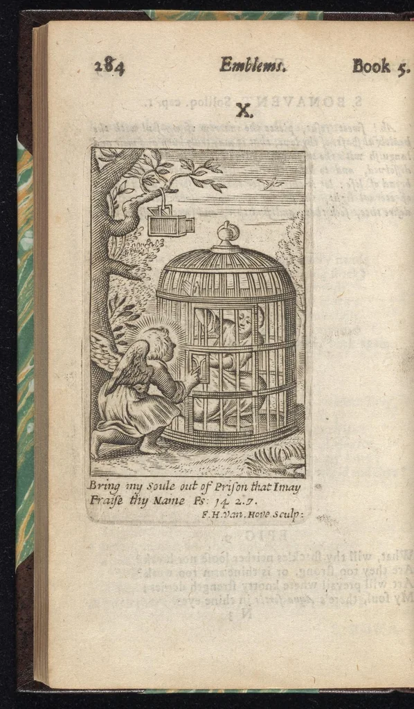 An illustration from Emblems, divine and moral ; together with Hieroglyphicks of the life of man, 1718, leaf 297
