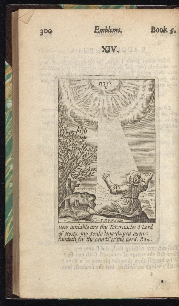 An illustration from Emblems, divine and moral ; together with Hieroglyphicks of the life of man, 1718, leaf 313