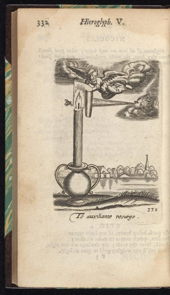 An illustration from Emblems, divine and moral ; together with Hieroglyphicks of the life of man, 1718, leaf 345