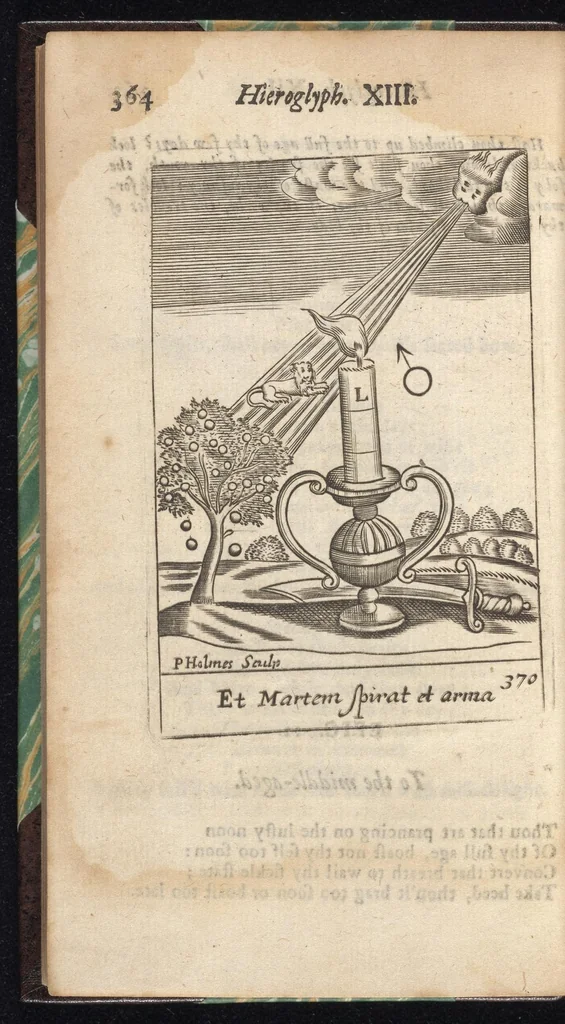 An illustration from Emblems, divine and moral ; together with Hieroglyphicks of the life of man, 1718, leaf 377