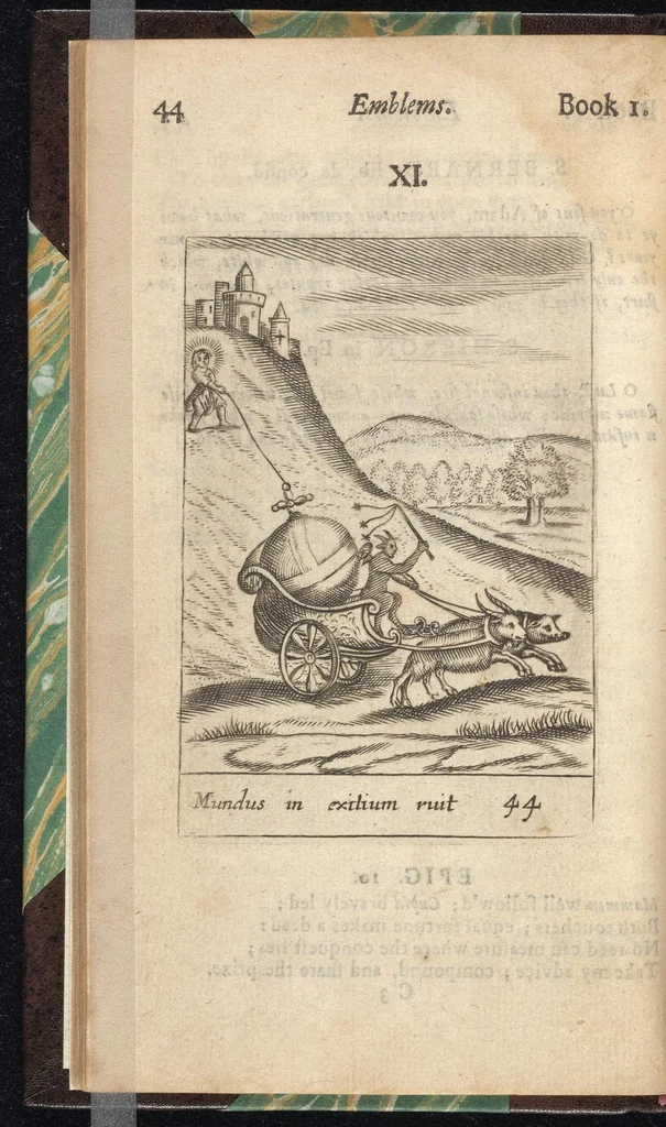 An illustration from Emblems, divine and moral ; together with Hieroglyphicks of the life of man, 1718, leaf 57