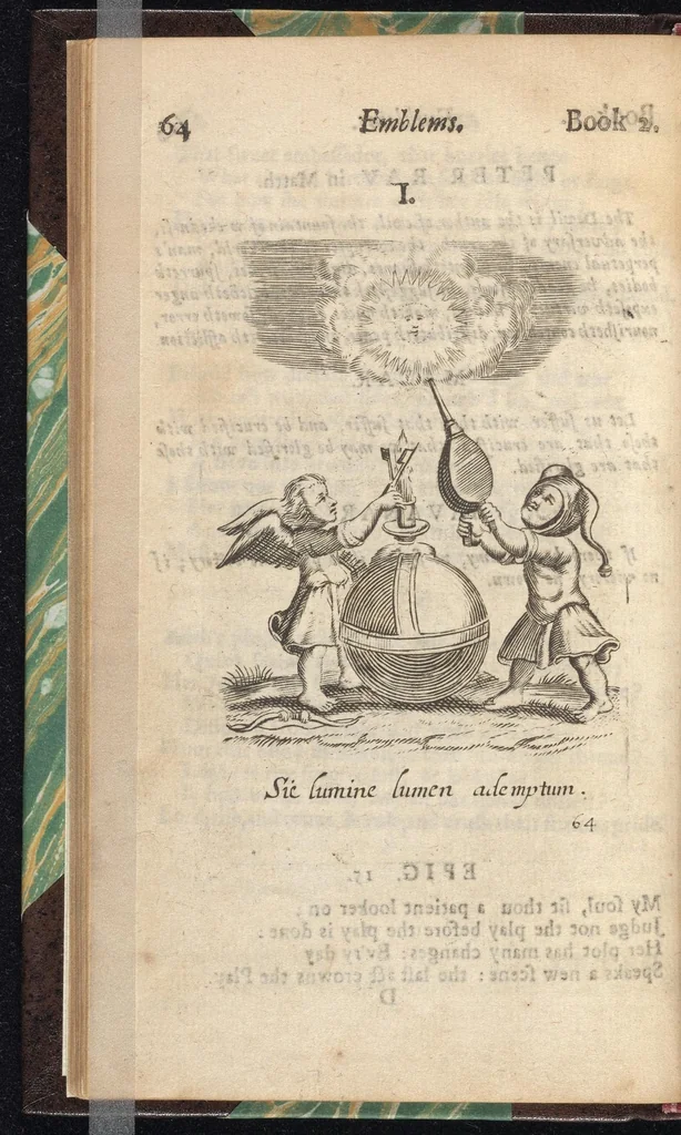An illustration from Emblems, divine and moral ; together with Hieroglyphicks of the life of man, 1718, leaf 77