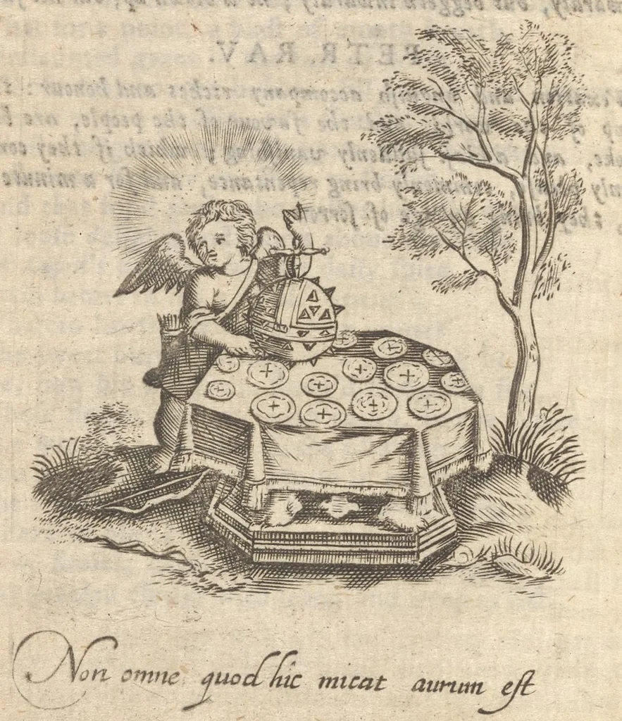 An illustration from Emblems, divine and moral ; together with Hieroglyphicks of the life of man, 1718, leaf 93
