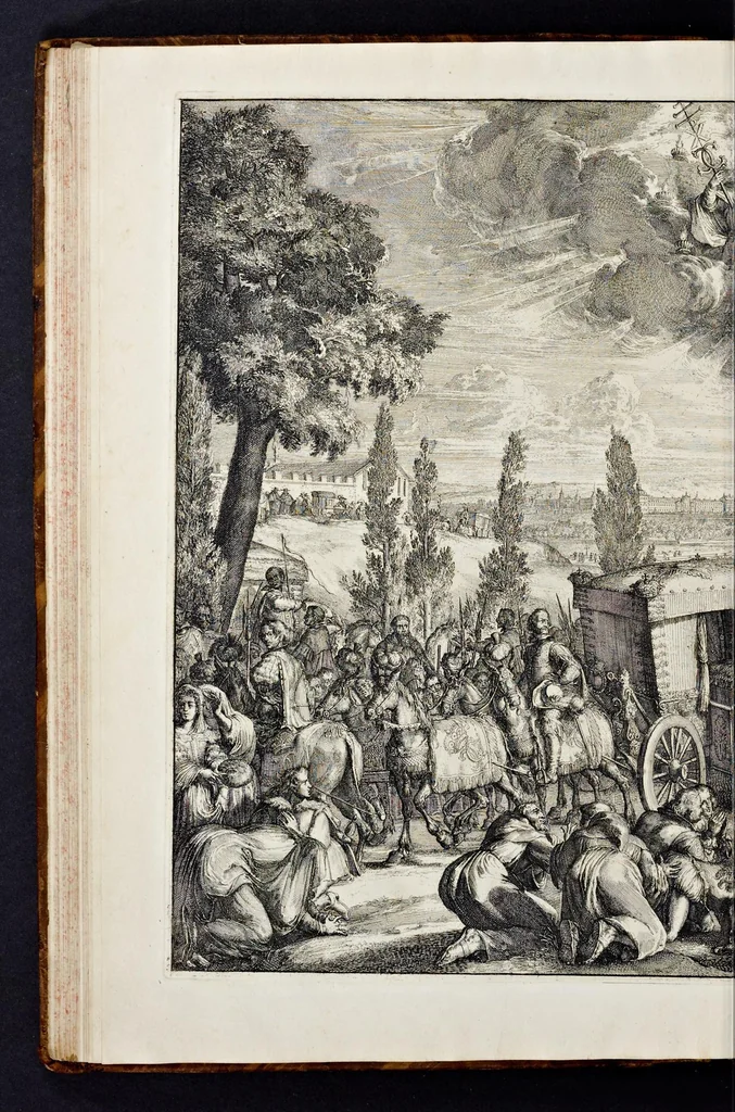 An illustration from Ex tomo septimo Danielis Papebrochii S.I. De actis sanctorum Maii die trigesima, 1688, leaf 155