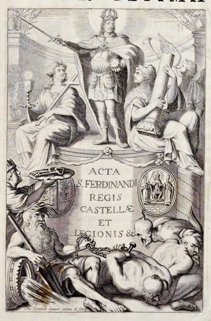 An illustration from Ex tomo septimo Danielis Papebrochii S.I. De actis sanctorum Maii die trigesima, 1688, leaf 4