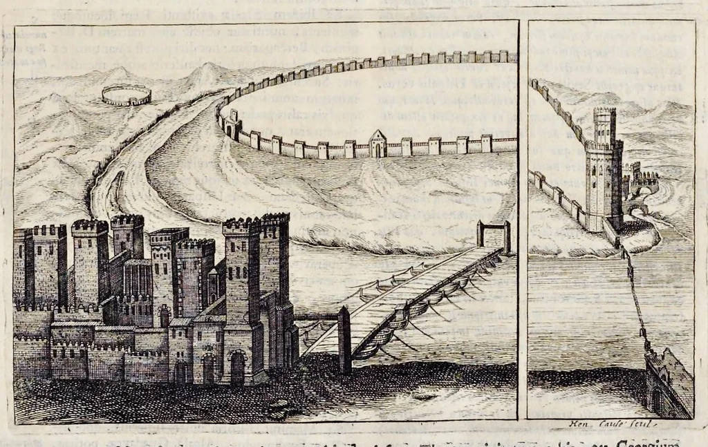 An illustration from Ex tomo septimo Danielis Papebrochii S.I. De actis sanctorum Maii die trigesima, 1688, leaf 70