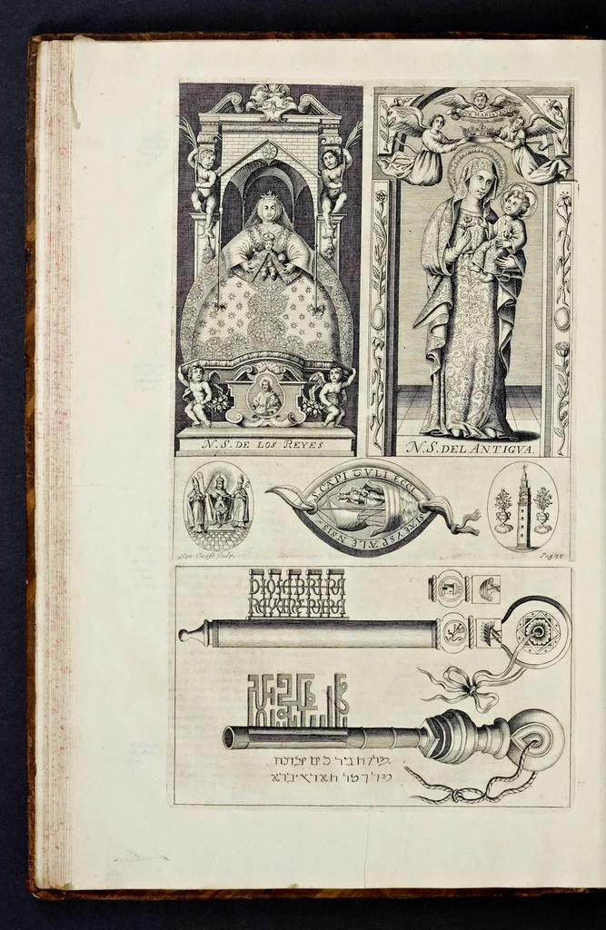 An illustration from Ex tomo septimo Danielis Papebrochii S.I. De actis sanctorum Maii die trigesima, 1688, leaf 87