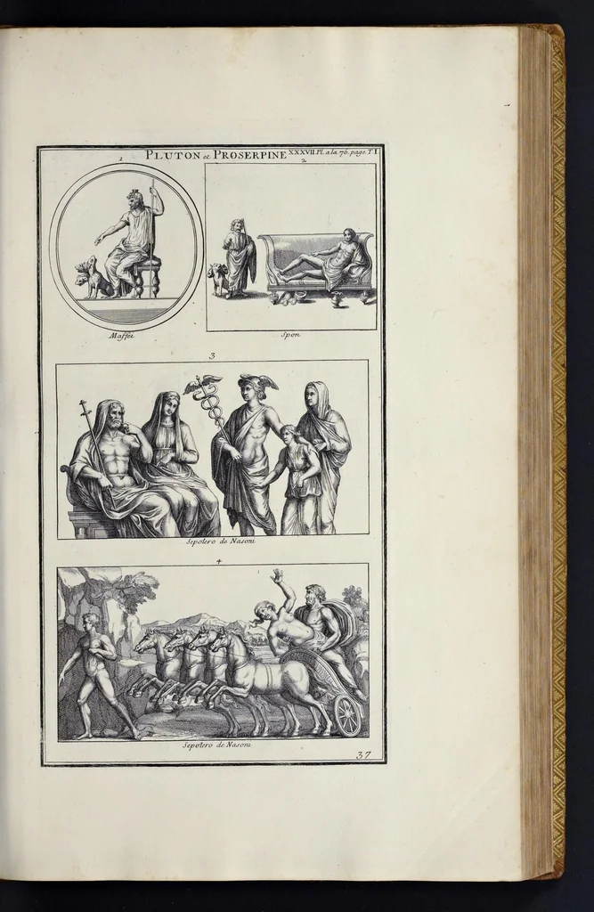 An illustration from L'antiquité expliquée et représentée en figures ..., 1719, leaf 274