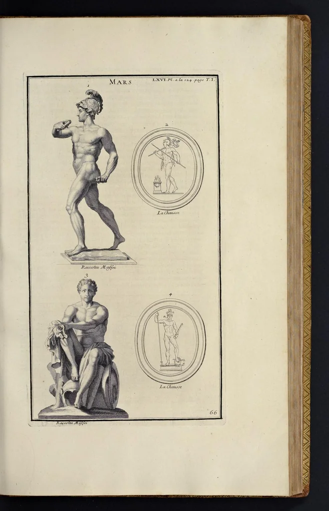 An illustration from L'antiquité expliquée et représentée en figures ..., 1719, leaf 390