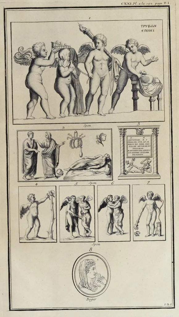 An illustration from L'antiquité expliquée et représentée en figures ..., 1719, leaf 574