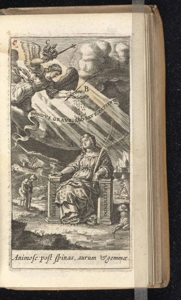 An illustration from Gymnasium patientiae, 1632, leaf 156