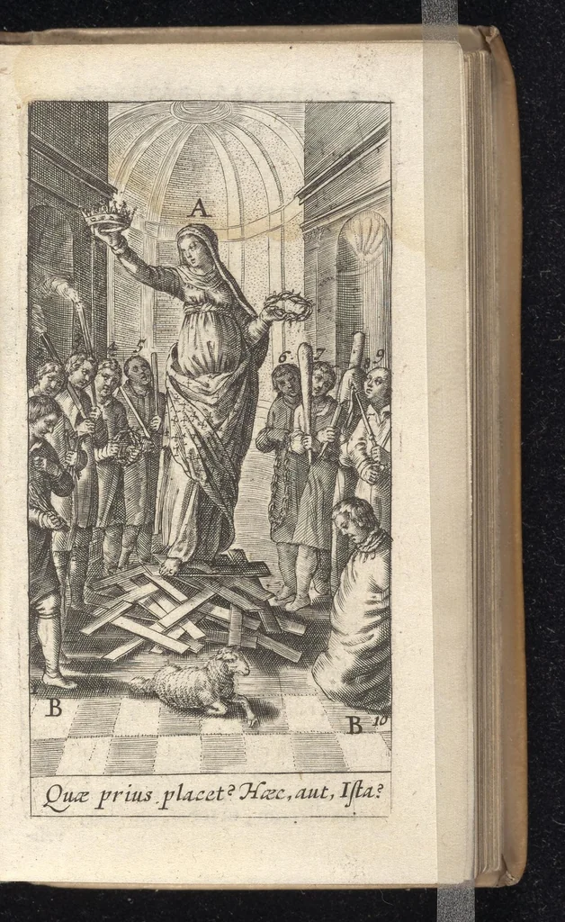 An illustration from Gymnasium patientiae, 1632, leaf 22