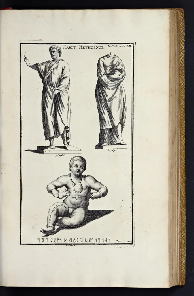 An illustration from L'antiquité expliquée et représentée en figures ..., 1719, leaf 164