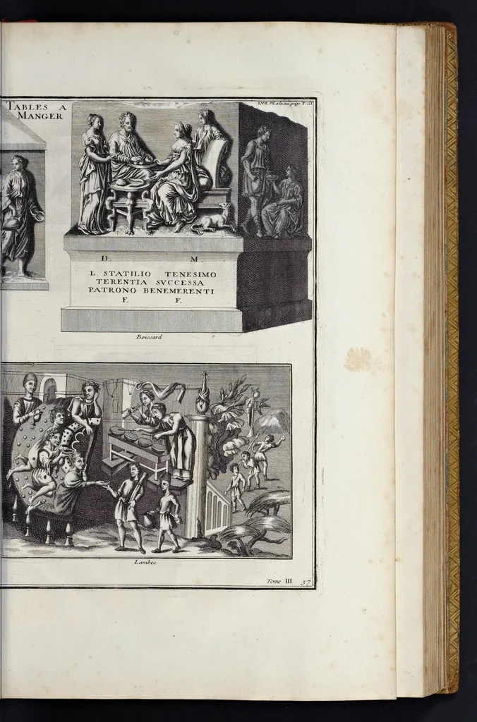 An illustration from L'antiquité expliquée et représentée en figures ..., 1719, leaf 242