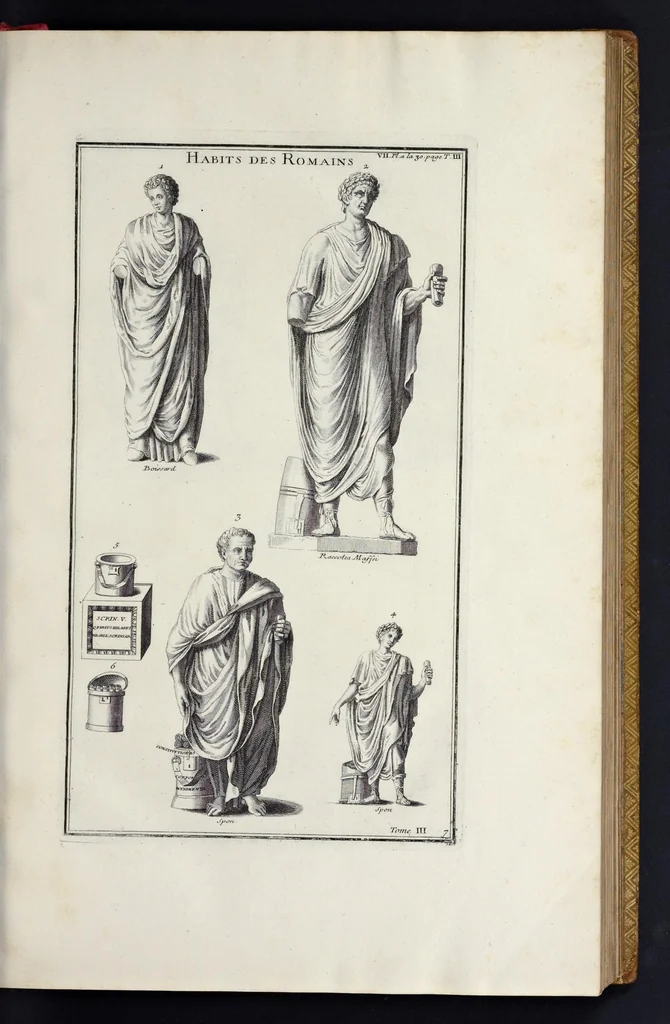 An illustration from L'antiquité expliquée et représentée en figures ..., 1719, leaf 52