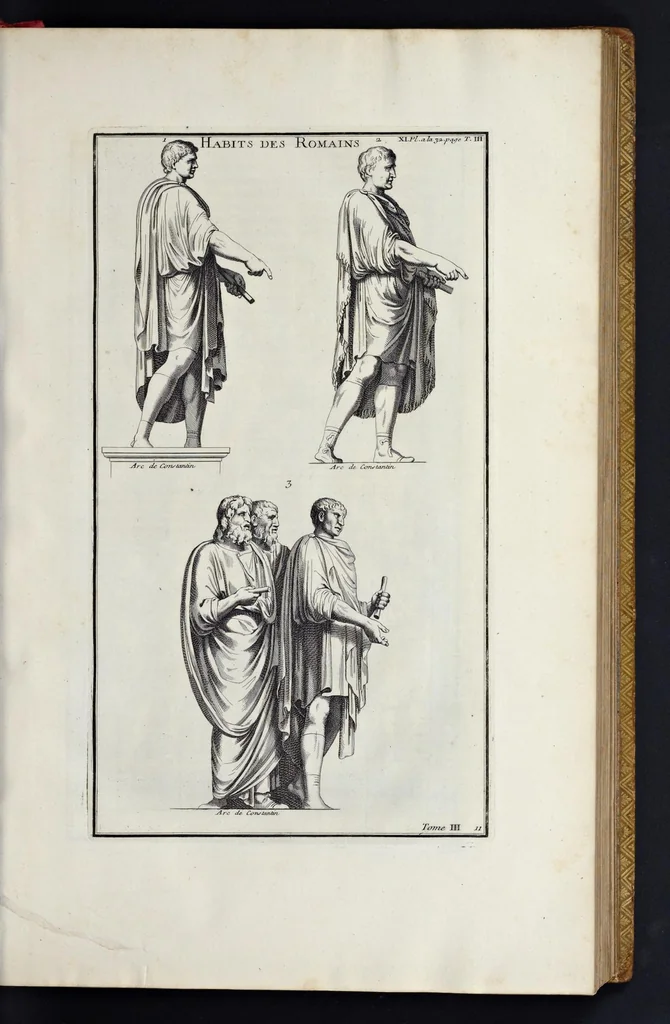 An illustration from L'antiquité expliquée et représentée en figures ..., 1719, leaf 62