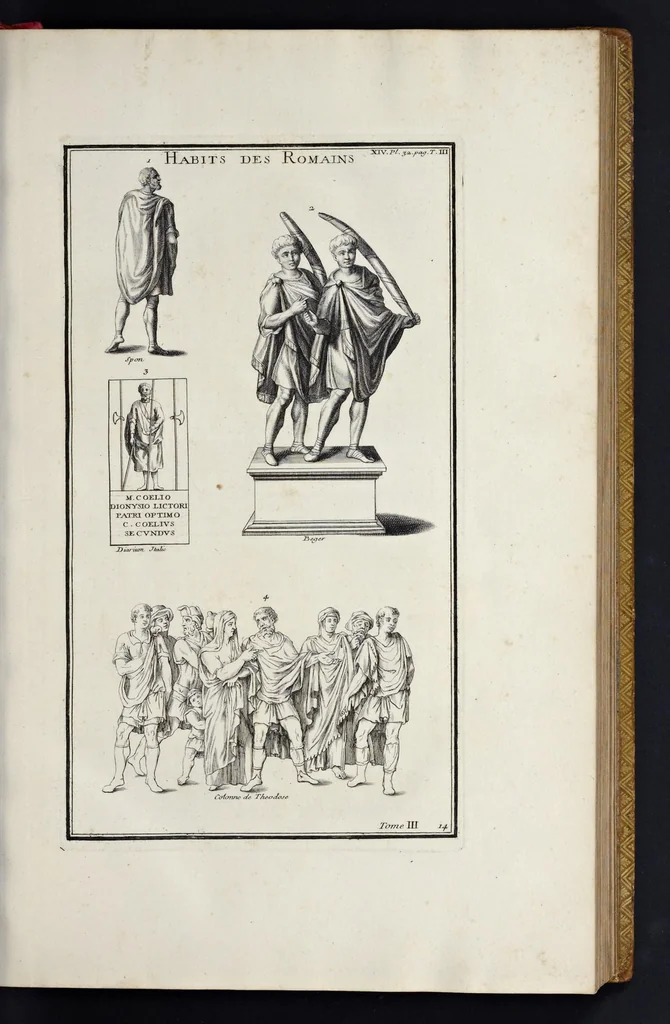 An illustration from L'antiquité expliquée et représentée en figures ..., 1719, leaf 70