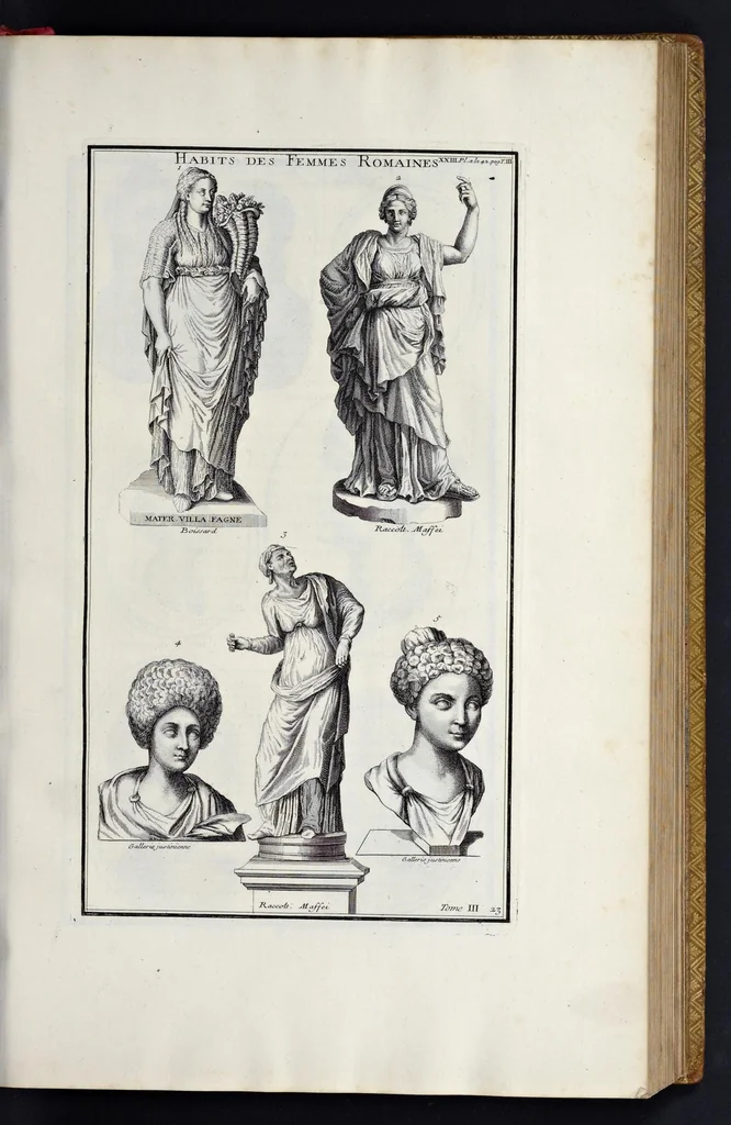 An illustration from L'antiquité expliquée et représentée en figures ..., 1719, leaf 98