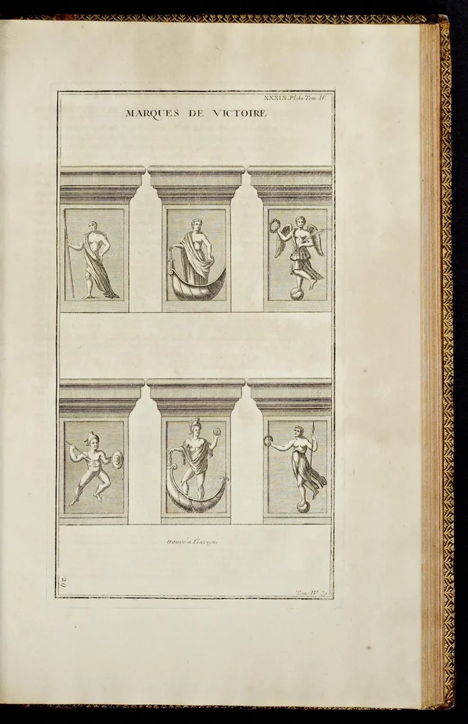 An illustration from Supplément au livre de l'antiquitée expliquée et représentée en figures, 1757, leaf 216
