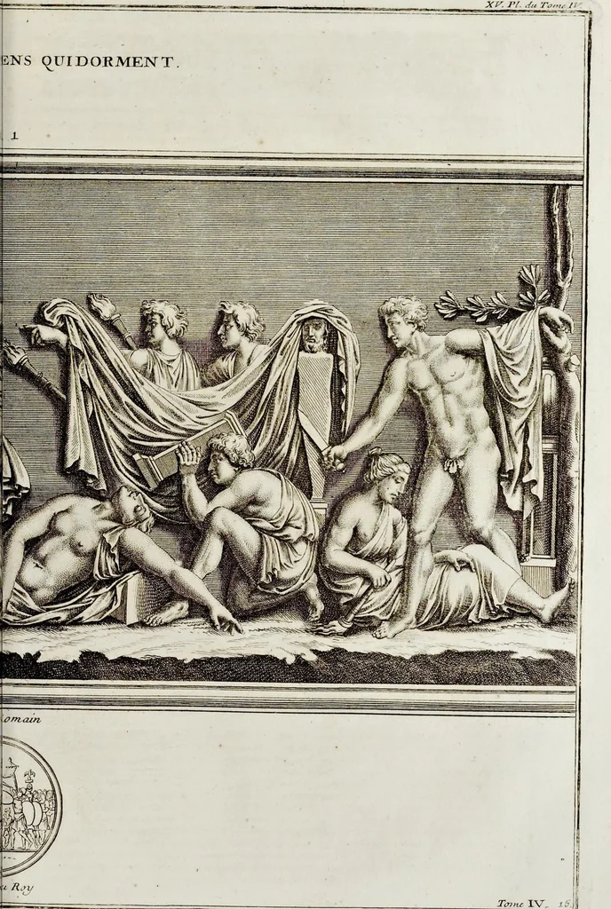 An illustration from Supplément au livre de l'antiquitée expliquée et représentée en figures, 1757, leaf 94