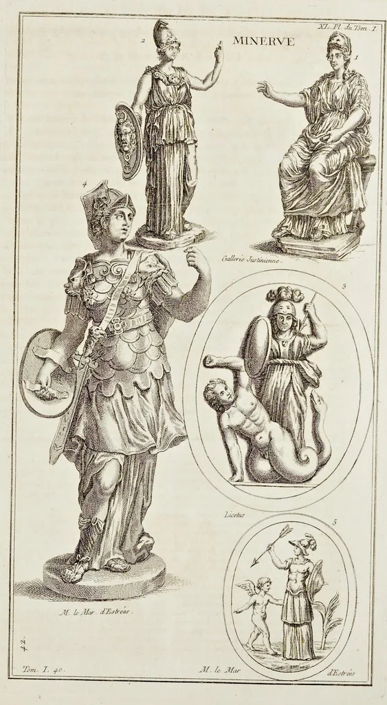 An illustration from Supplément au livre de l'antiquitée expliquée et représentée en figures, 1757, leaf 282