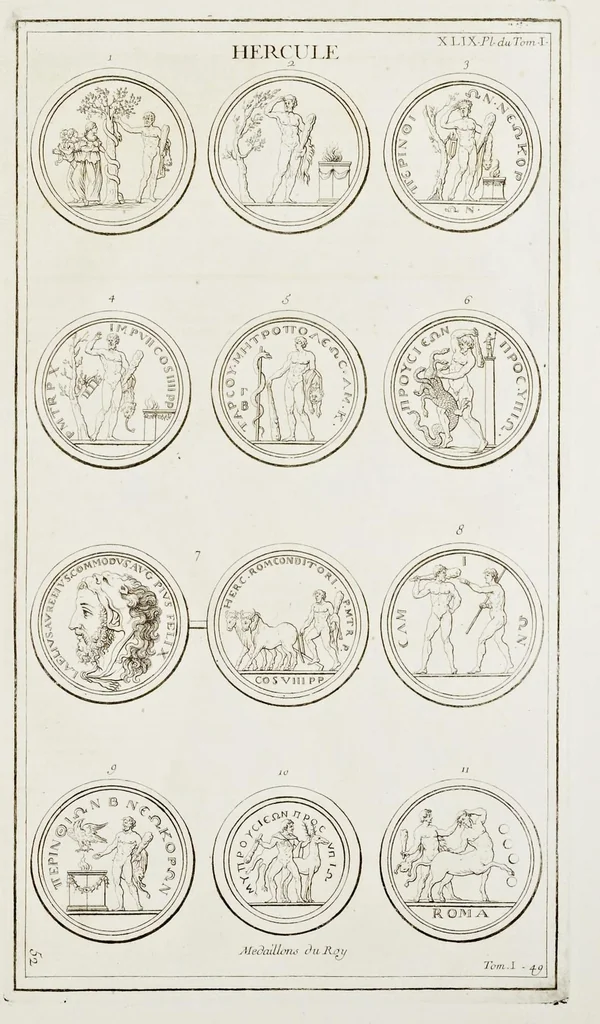 An illustration from Supplément au livre de l'antiquitée expliquée et représentée en figures, 1757, leaf 338