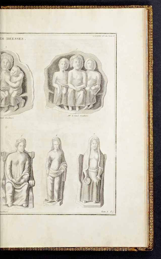An illustration from Supplément au livre de l'antiquitée expliquée et représentée en figures, 1757, leaf 536
