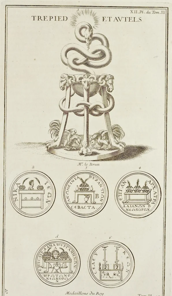 An illustration from Supplément au livre de l'antiquitée expliquée et représentée en figures, 1757, leaf 106