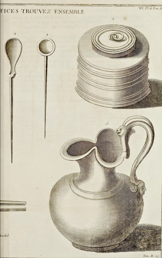 An illustration from Supplément au livre de l'antiquitée expliquée et représentée en figures, 1757, leaf 116