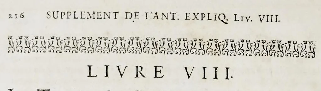 An illustration from Supplément au livre de l'antiquitée expliquée et représentée en figures, 1757, leaf 399